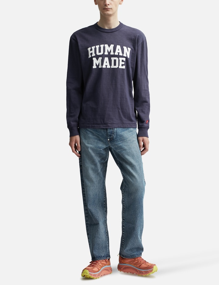Shop Human Made Graphic Long Sleeve T-shirt #7 In Blue