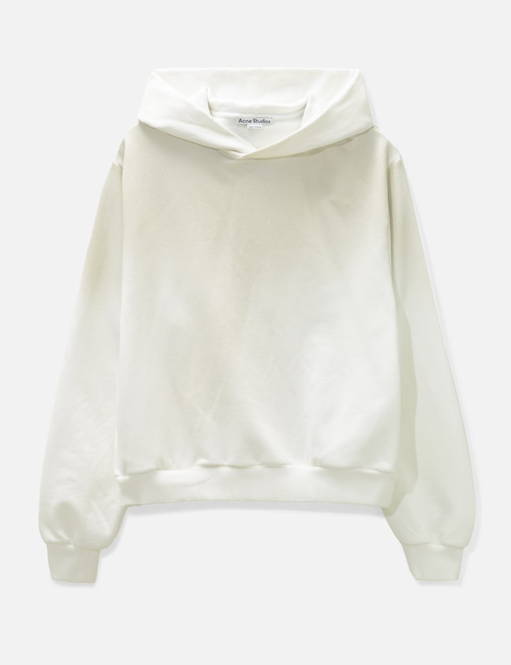 Acne Studios Logo Hooded Sweater In White