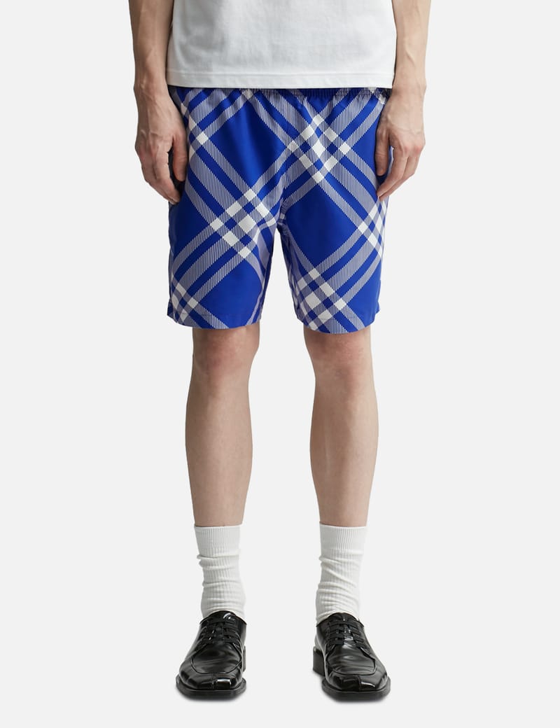 burberry plaid shorts for men