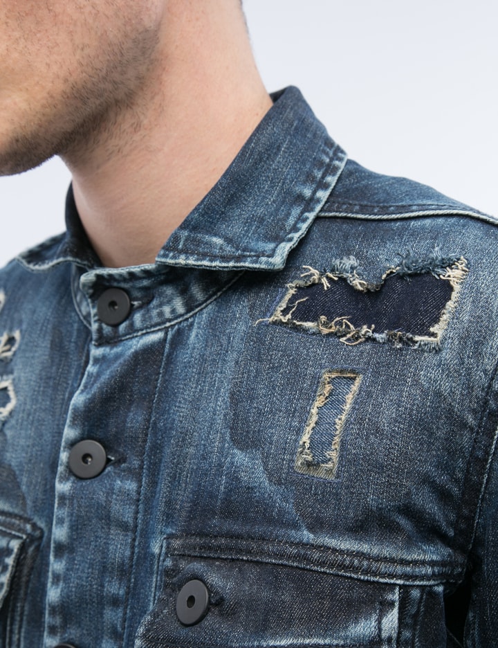 Destroyed Denim Wash Jacket Placeholder Image