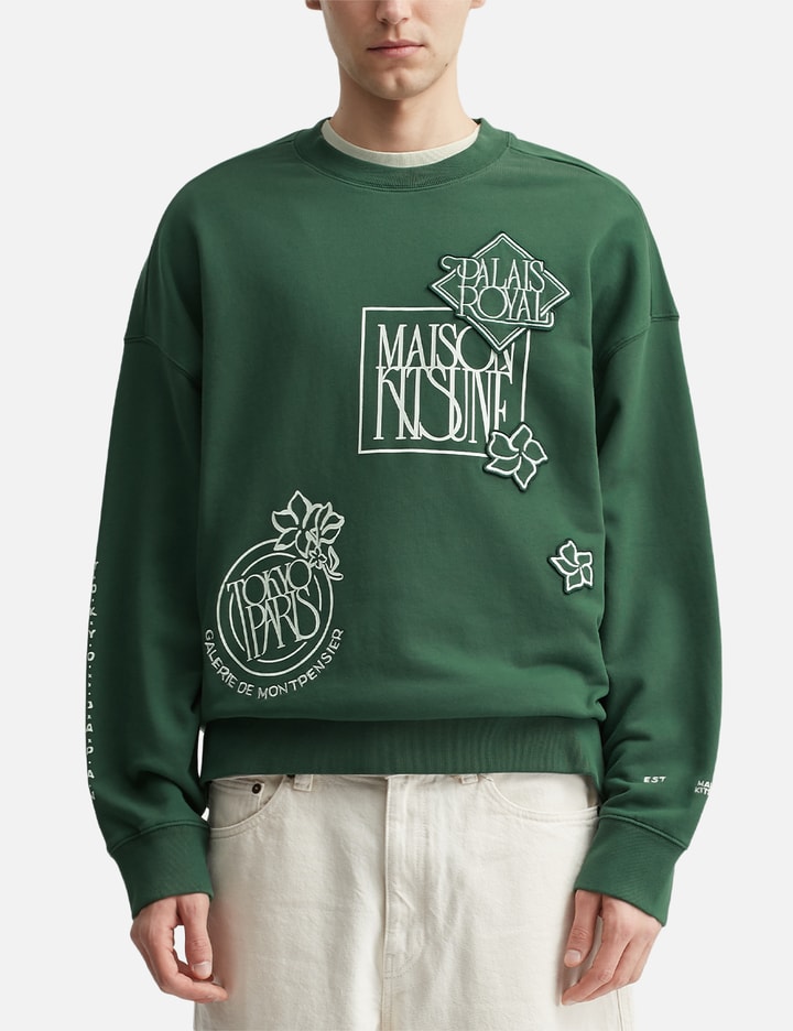 Maison Kitsuné Art Nouveau Stamps Oversize Sweatshirt