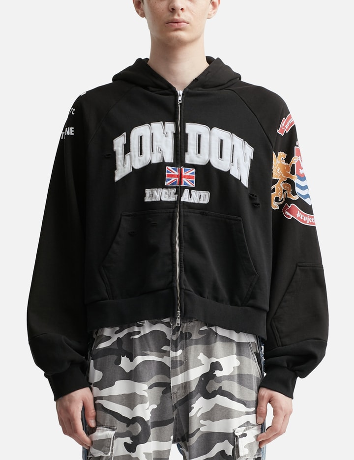 Reconstructed Folded Zip Hoodie Placeholder Image