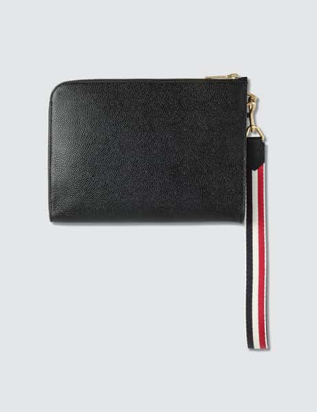 Thom Browne - RWB Strap Small Gusset Folio | HBX - ハイプビースト 