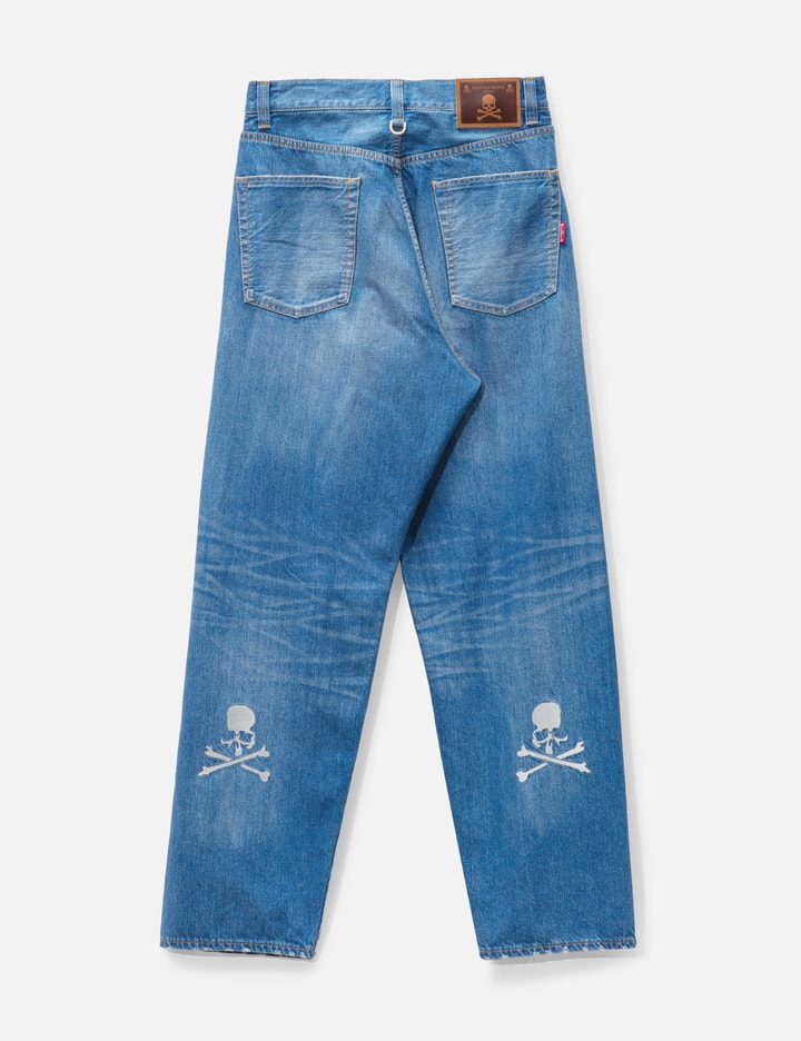 Shop Mastermind Japan Regular Denim Pants In Blue