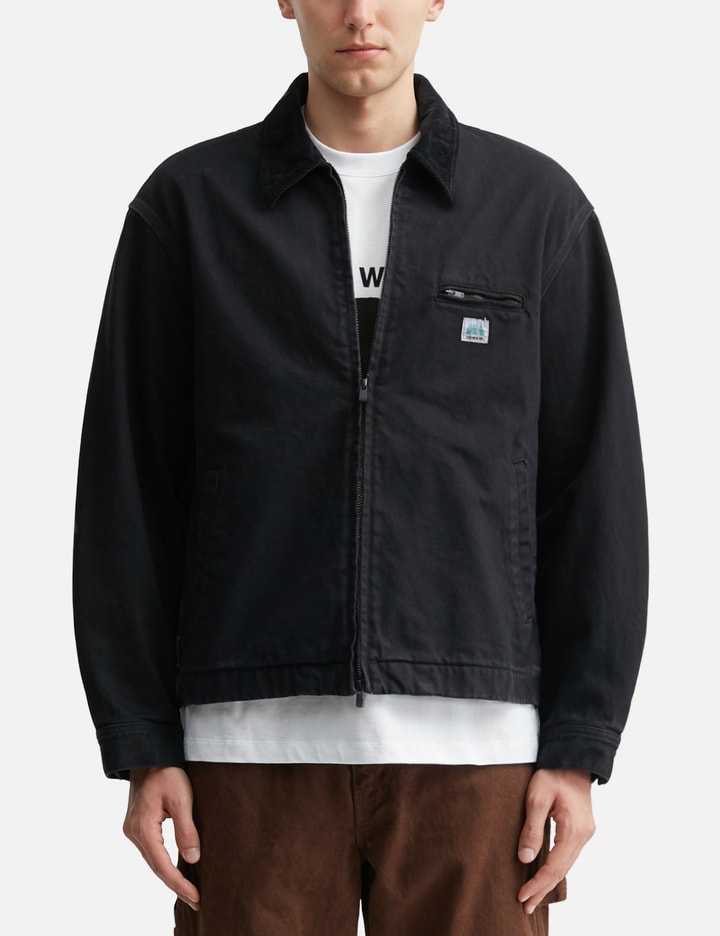 vowels Cord Collared Zip-Up Jacket