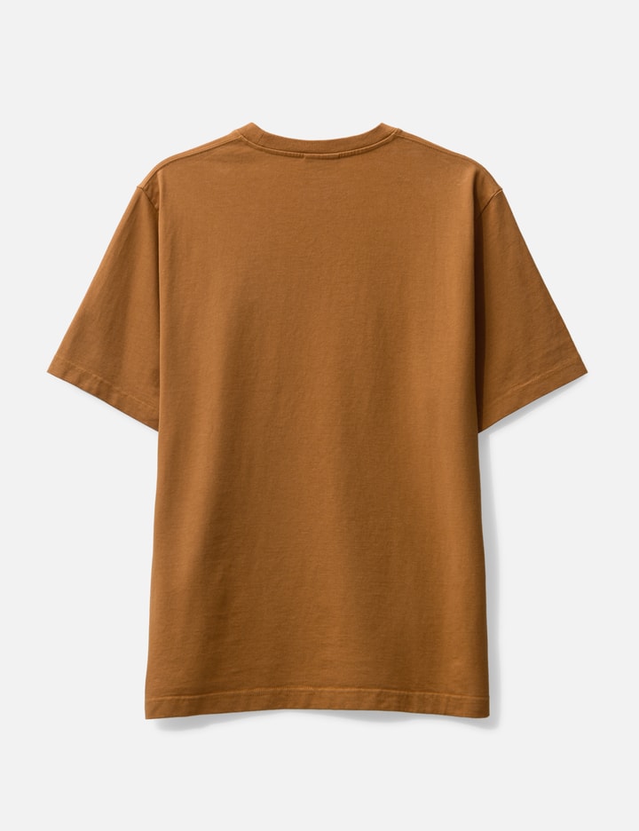 Shop Maison Kitsuné Bold Fox Head Patch Comfort T-shirt In Orange