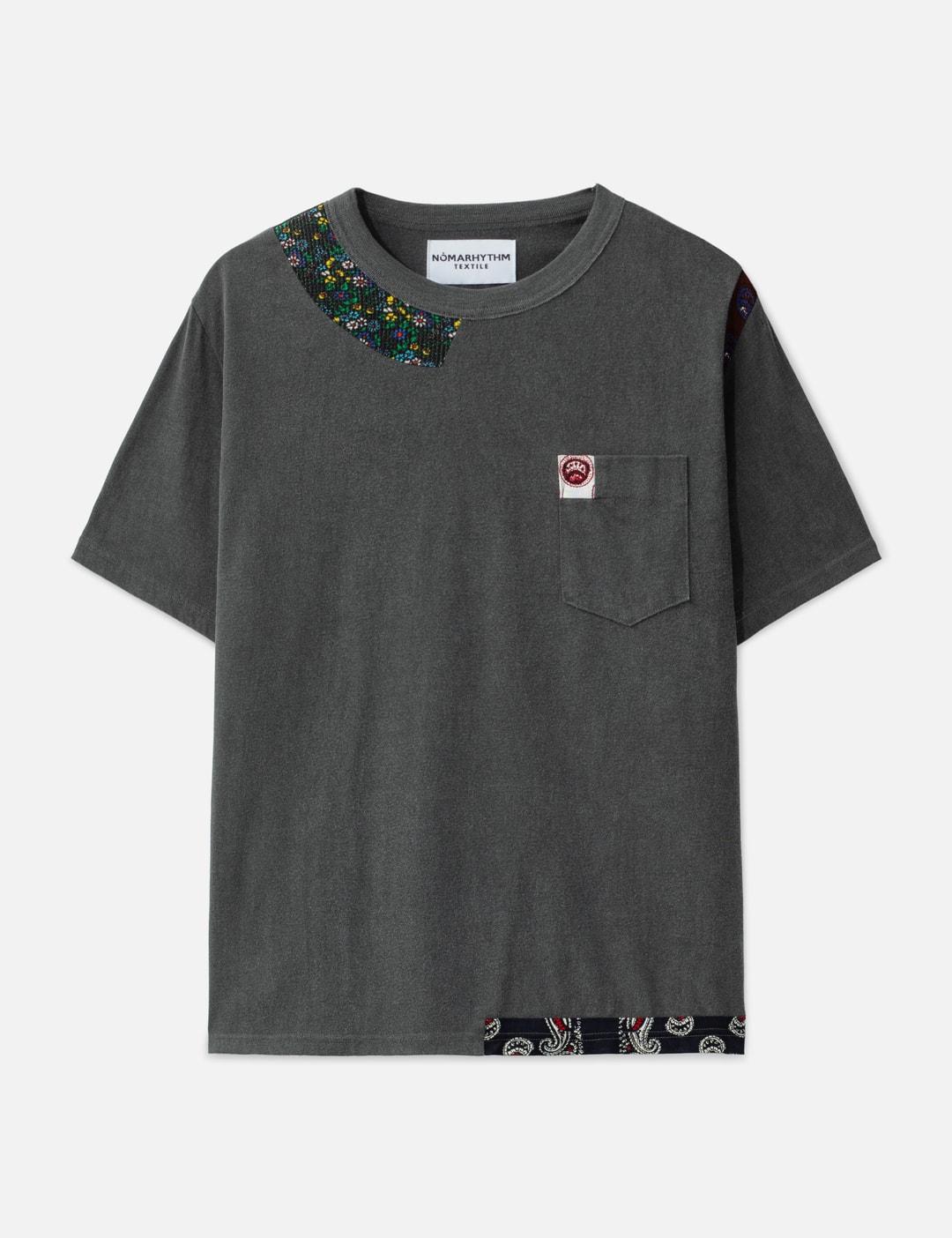 Patchwork Garment Dyed Tee Shirt view 7