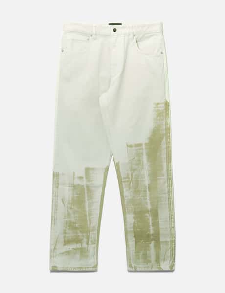 A-COLD-WALL* A COLD WALL GOLD PIGMENT PRINT JEANS