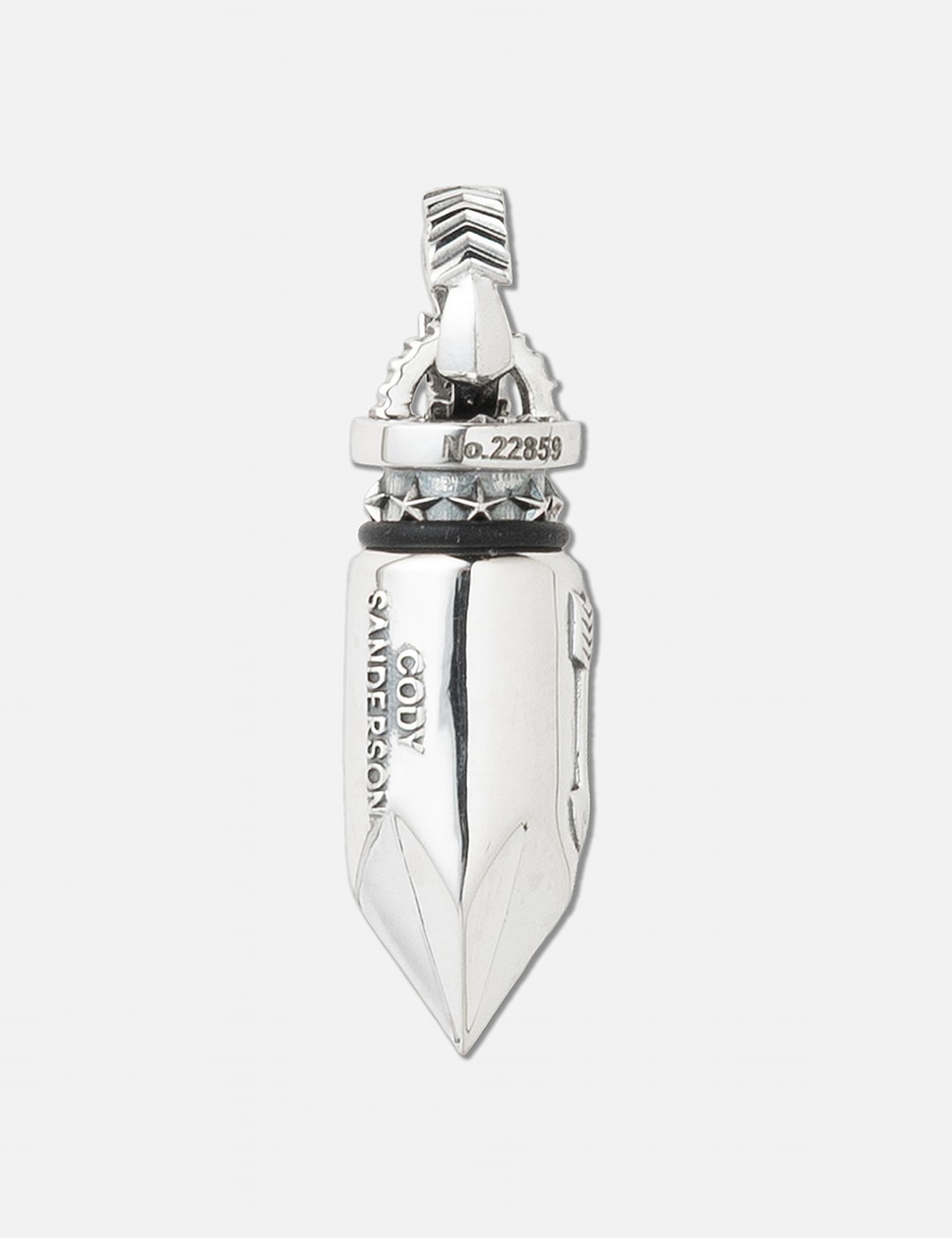 Big Aromatic Bullet Arrow Tail Bail Pendant view 5