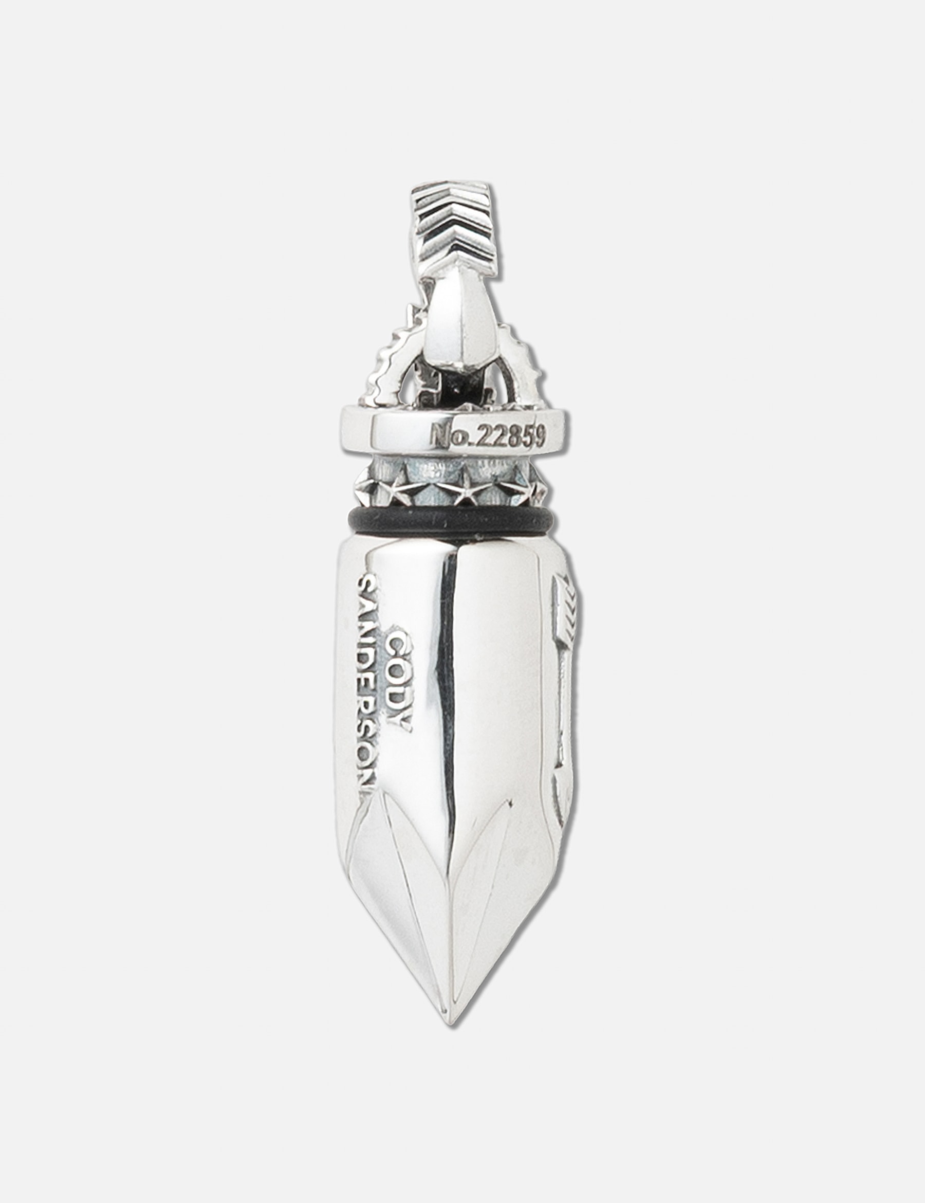 Big Aromatic Bullet Arrow Tail Bail Pendant view 10
