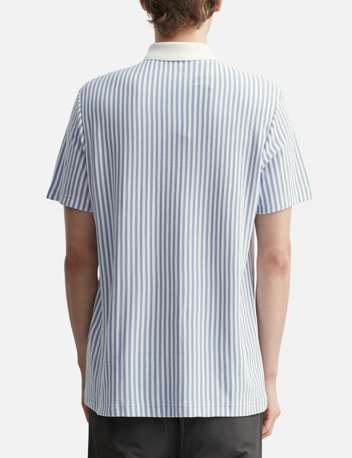 Men's Thermo-Regulating Striped Golf Polo Placeholder Image