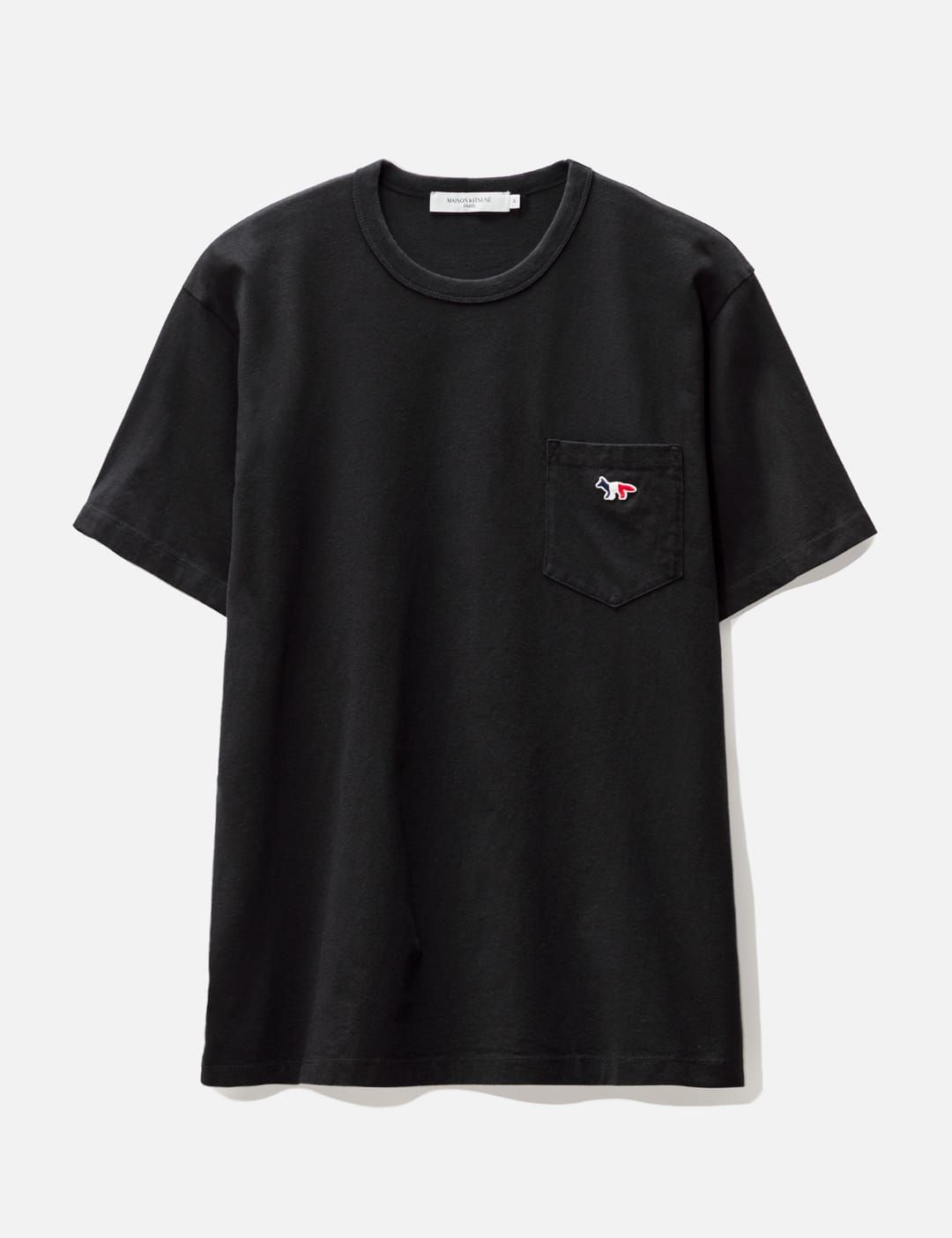 메종 키츠네 Maison Kitsune Tricolor Fox Patch Classic Pocket T-shirt