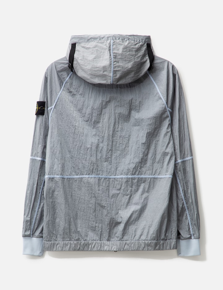 Shop Stone Island Nylon Metal Watro-tc In Econyl® Regenerated Nylon Hooded Jacket In Blue