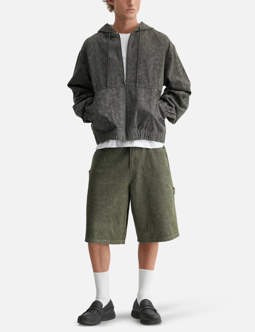 Hooded Denim Jacket view 20