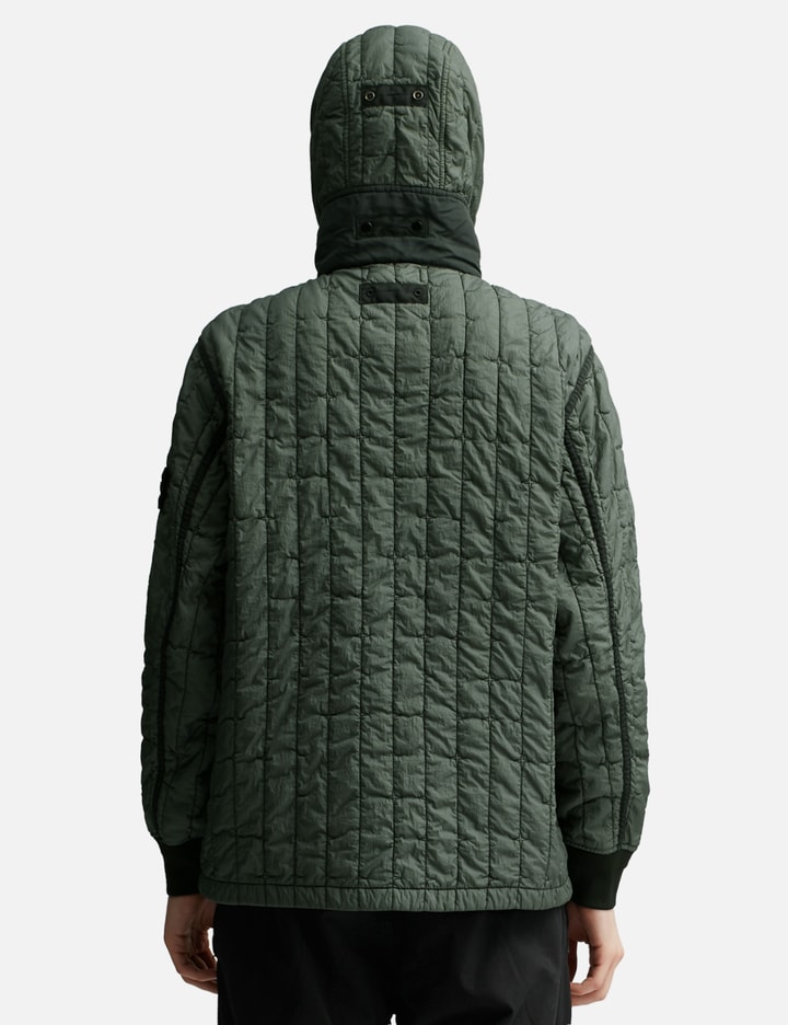 Shop Stone Island Quilted Nylon Stella With Primaloft®-tc Hooded Blouson In Green