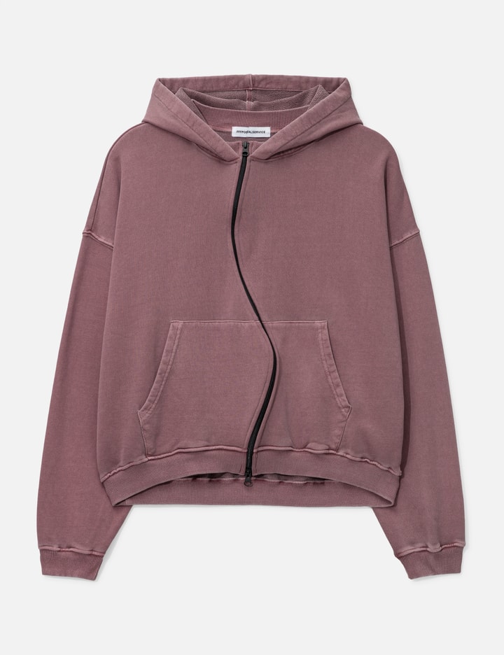 Curved Zip-Up Round Hem Hoodie Placeholder Image