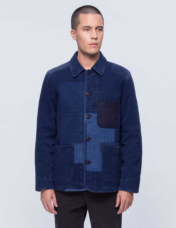 Pure Indigo "sashiko" Hand Patchwork Jacket Placeholder Image
