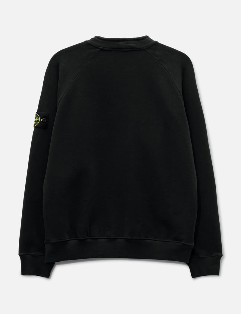STONE ISLAND コットン モックネック トレーナー ブラック Lサイズ 