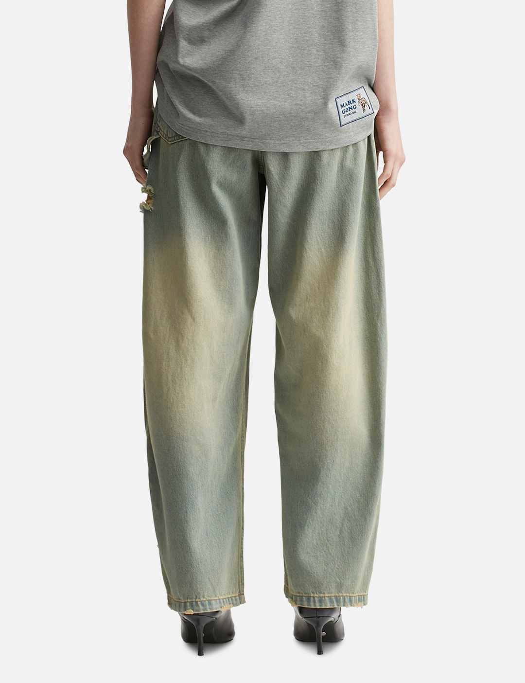 Blue Barrel Leg Jeans view 13