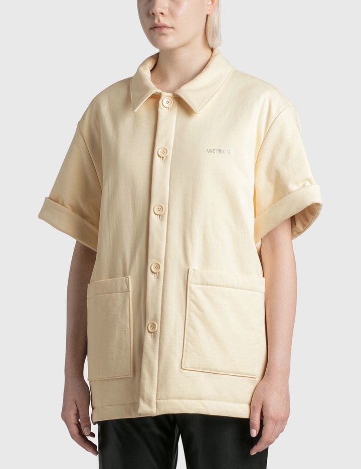 Ivory Padded Short Sleeve Shirt Placeholder Image