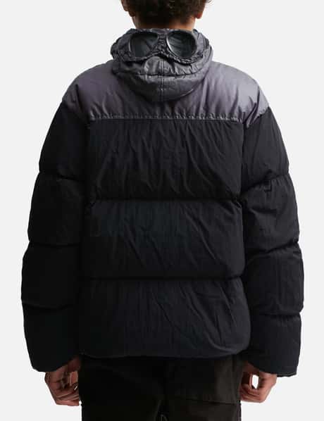 C.P. Company - ECO CHROME-R MIXED GOGGLE DOWN JACKET | HBX  