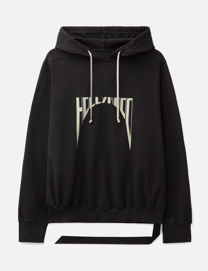 Rick Owens Drkshdw Drkshdw By Rick Owens Oversized Hoodie Black And Milk