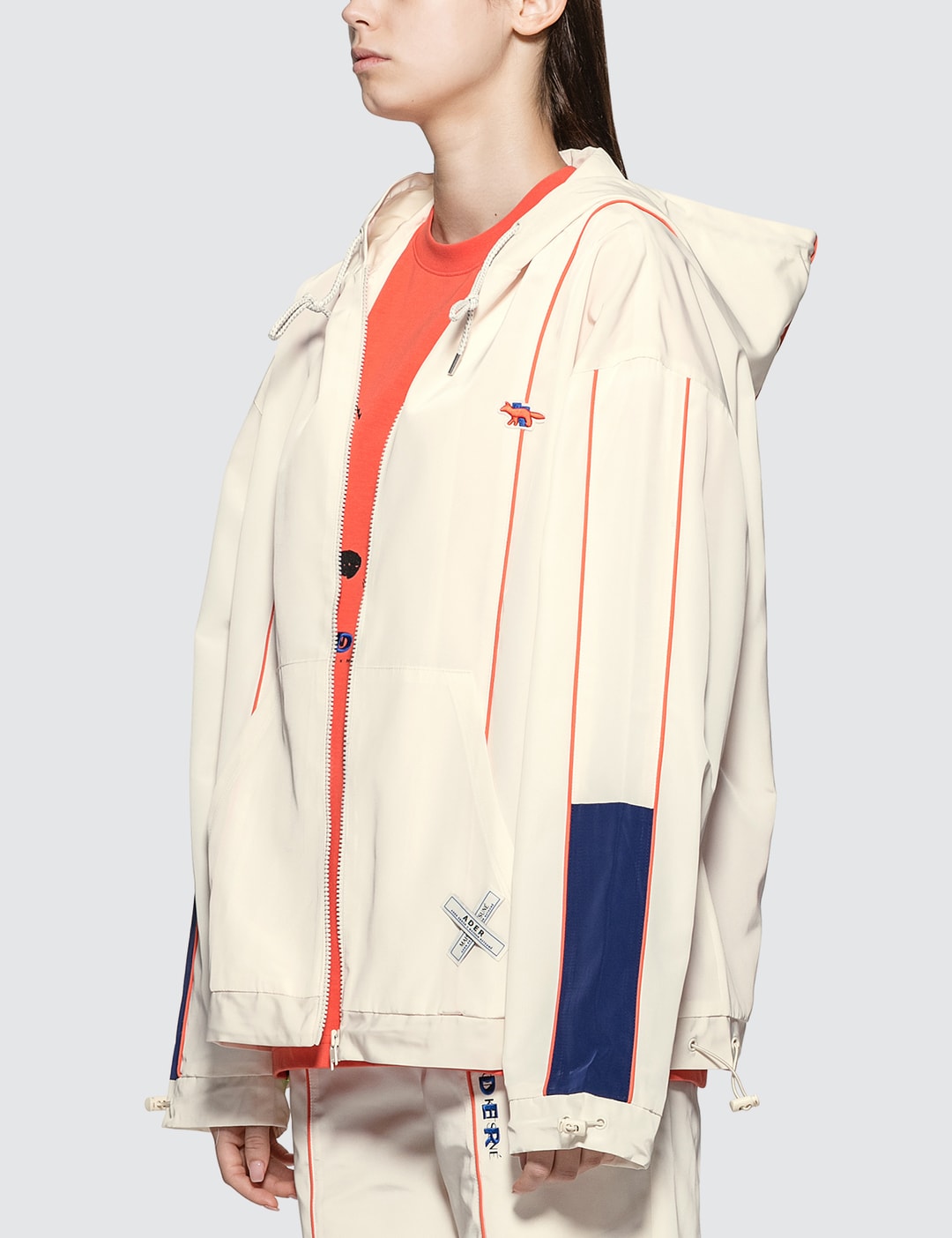Ader Error X Maison Kitsune Line Zip-up Jacket Placeholder Image