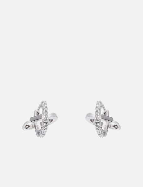 Dual-Hoops Tangled Two-Way Earrings view 6