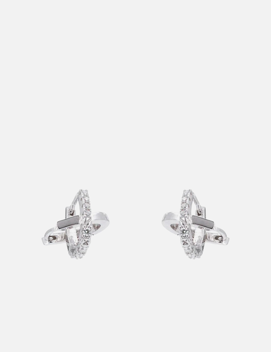 Dual-Hoops Tangled Two-Way Earrings view 7