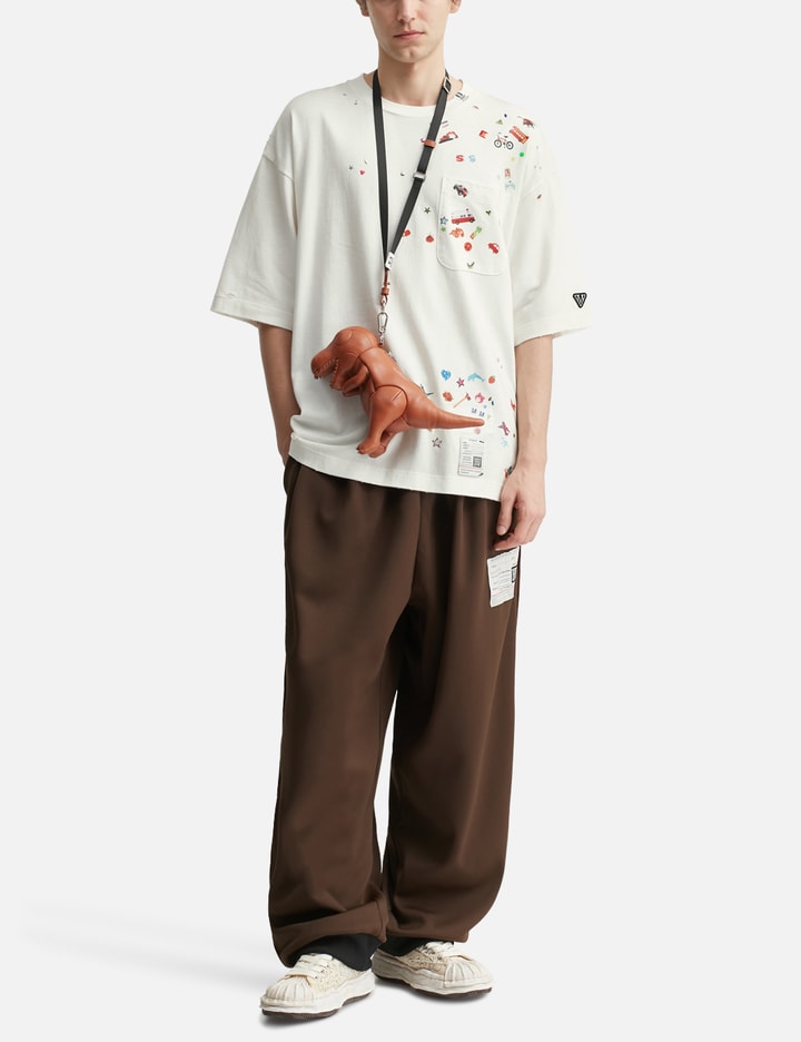 Maison Mihara Yasuhiro Kids Sticker Printed T-Shirt