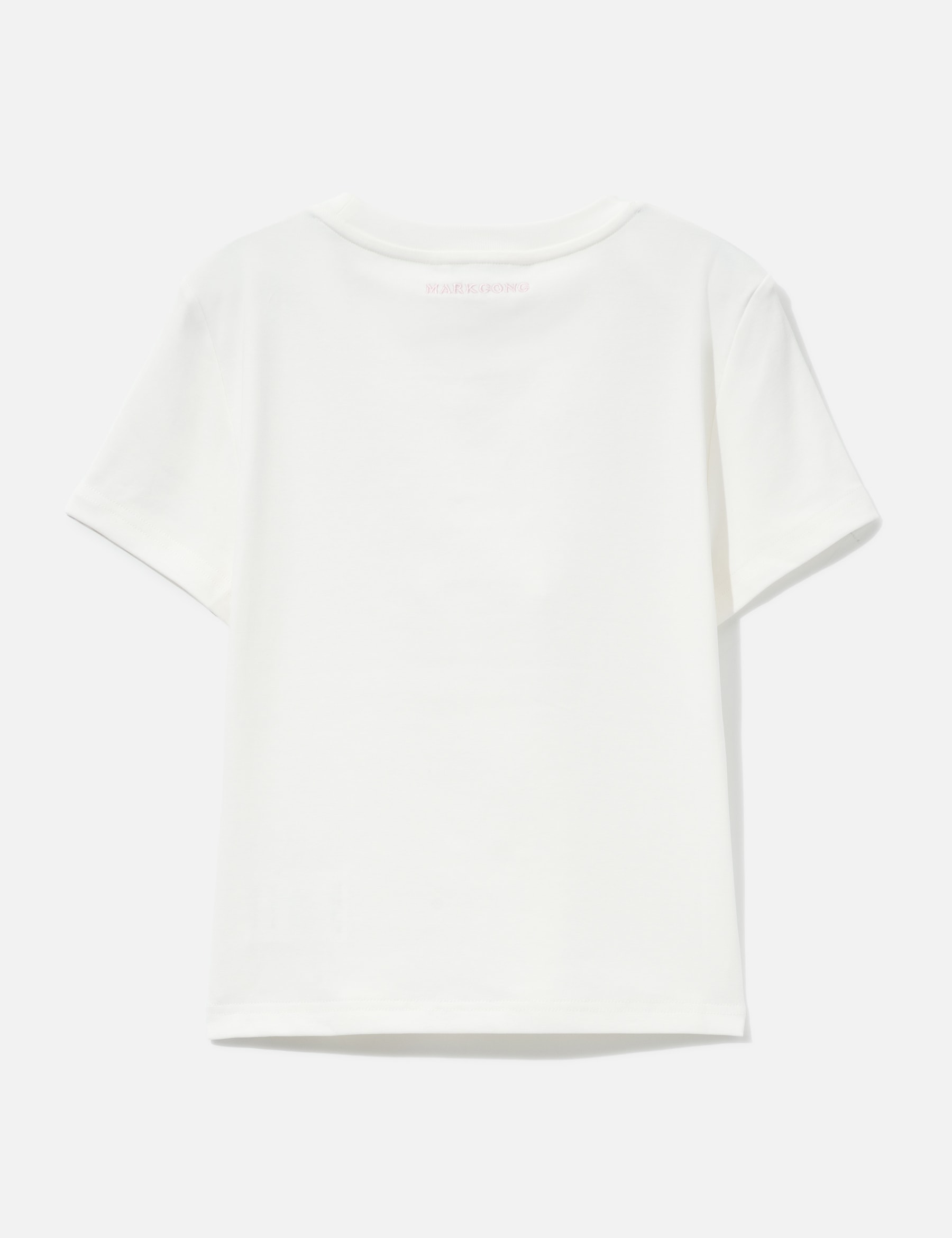 White Squirrel Printed Stretch Short Sleeve Top view 17