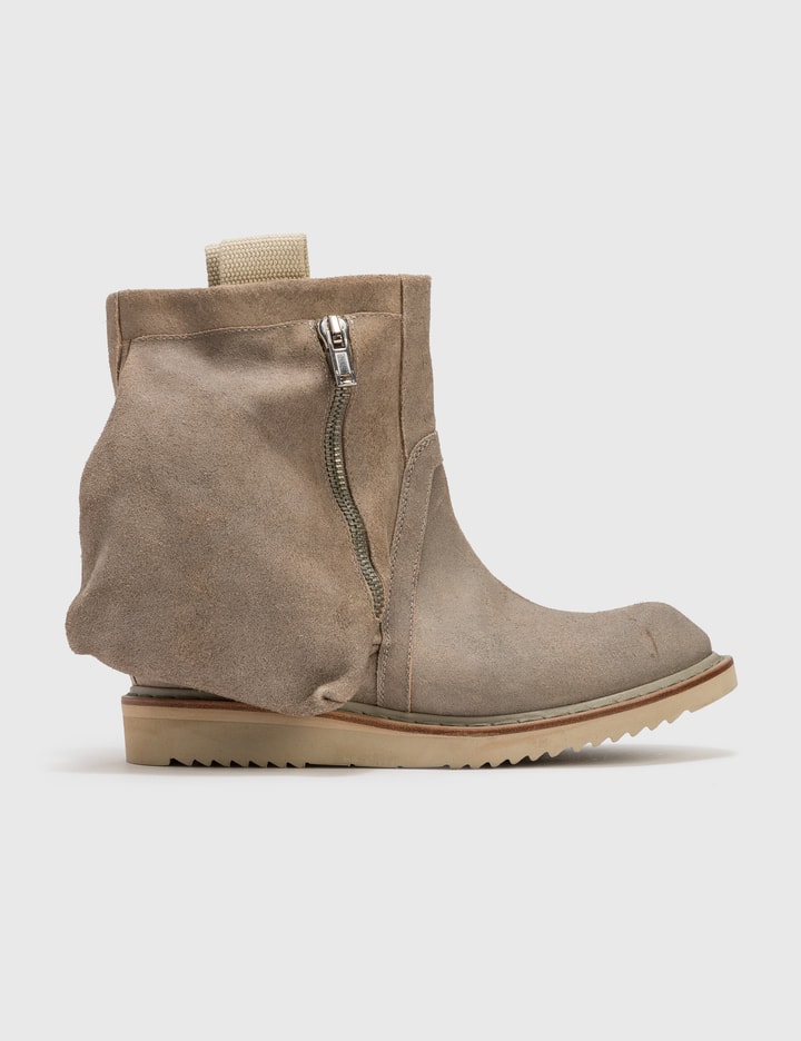 RICK OWENS ZIP WITH POCKET EXTRA LIGHT SUEDE BOOT (NO BOX) Placeholder Image