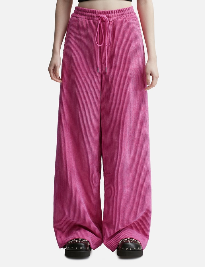 Eckhaus Latta Cord Snap Trousers In Pink