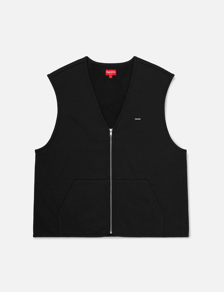 Supreme Zip Up Sweat Vest in Black Placeholder Image