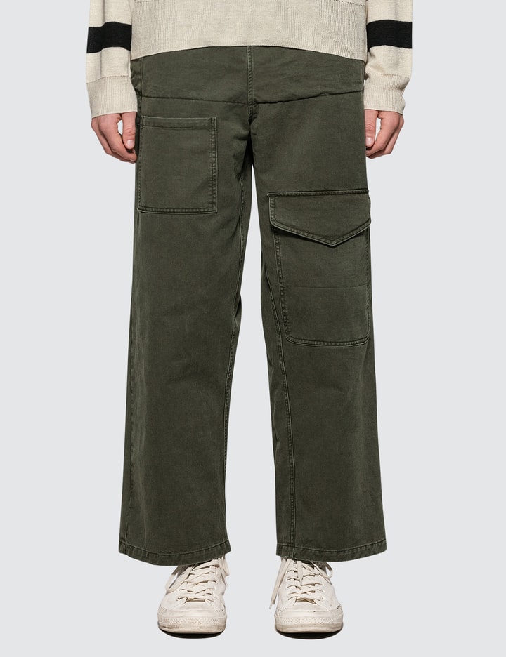 Front Pockets Fold Front Cotton Trousers Placeholder Image