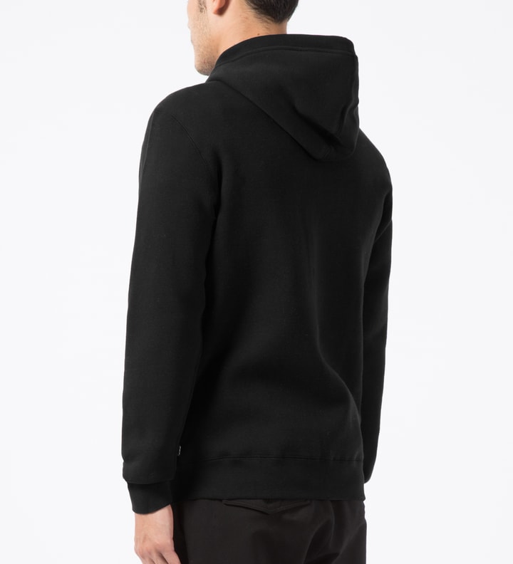 Black HUF Logo Zip Up Hoodie Placeholder Image