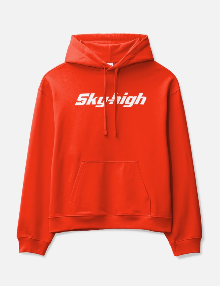 Sky High Farm Workwear Construction Graphic Logo Hoodie In Red