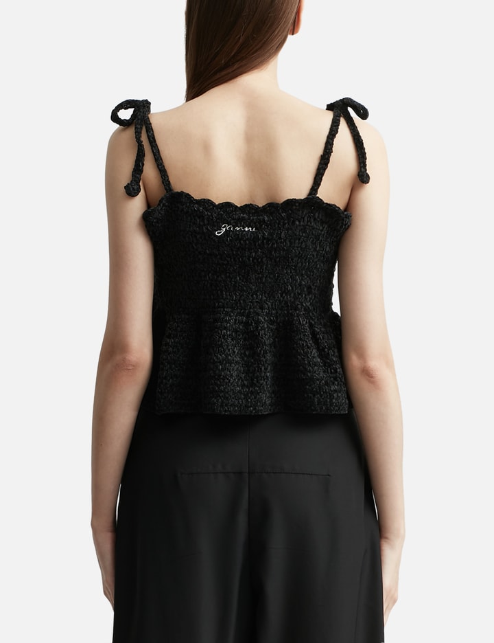 VELVET CROCHET BANDEAU STRAP TOP Placeholder Image