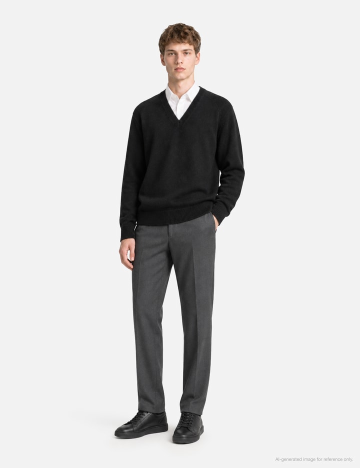 Moondal 24 Deep V-Neck Knit In Black
