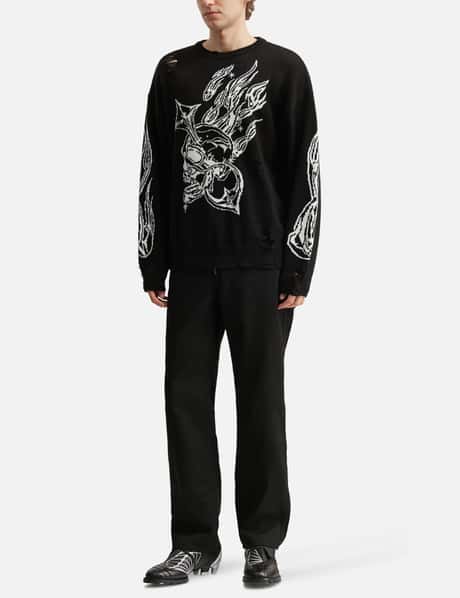 Chrome Skull Knit Sweater view 14