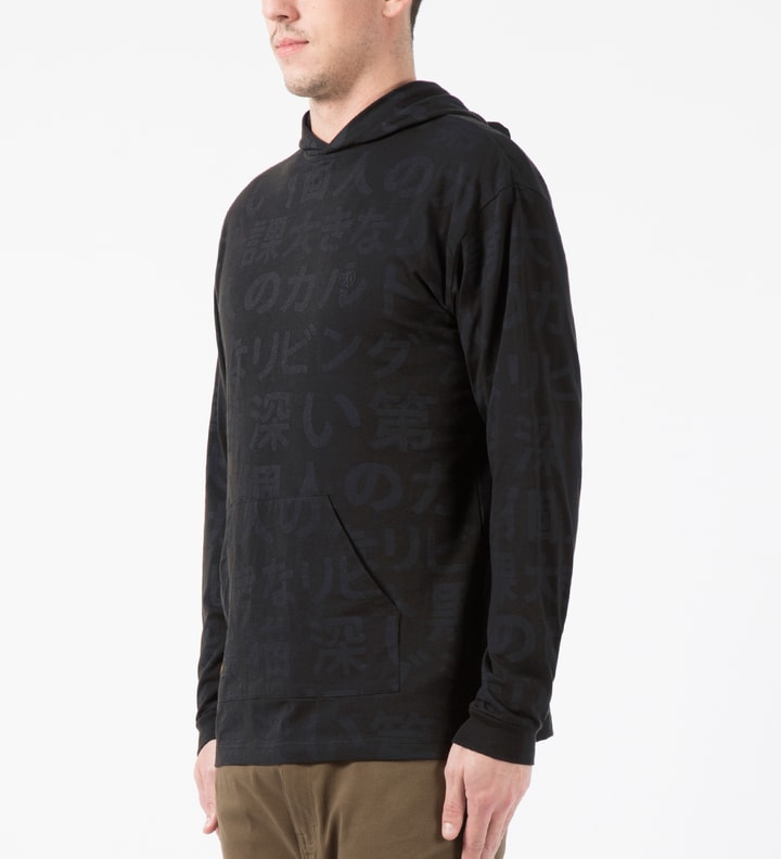 Black Kanji Hooded T-Shirt Placeholder Image