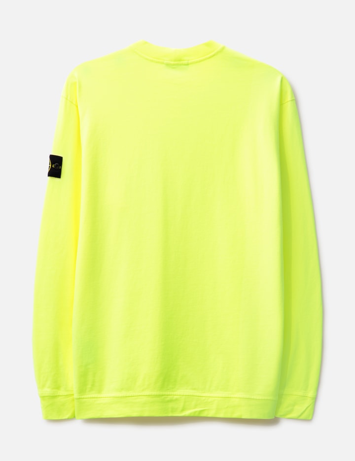 Shop Stone Island Crewneck Sweatshirt In Yellow