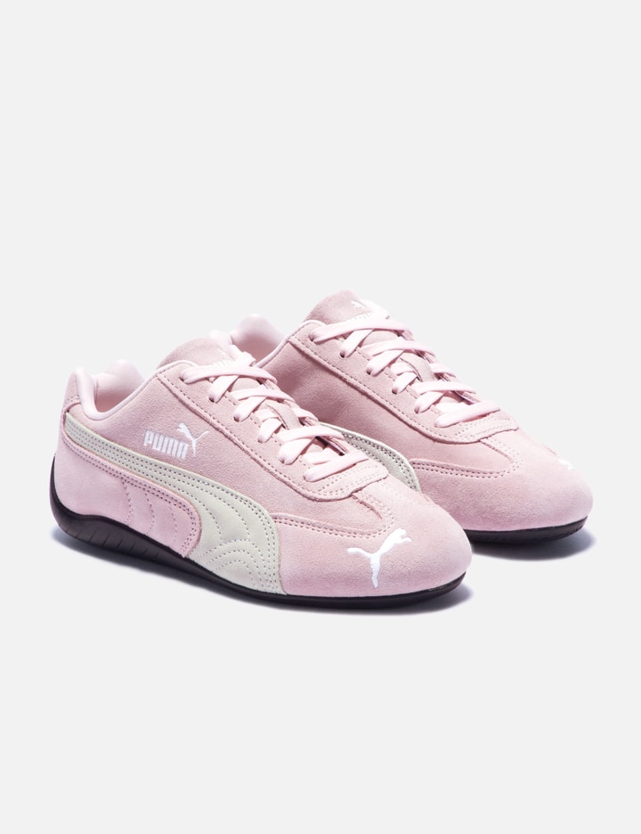 Puma Speedcat Pink Sneakers With Logo Print On The Side And Logo Lettering On The Side In Suede Unisex In Pink