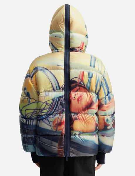 UC2E4203 Allover Print Zip Front & Back Down Jacket view 14