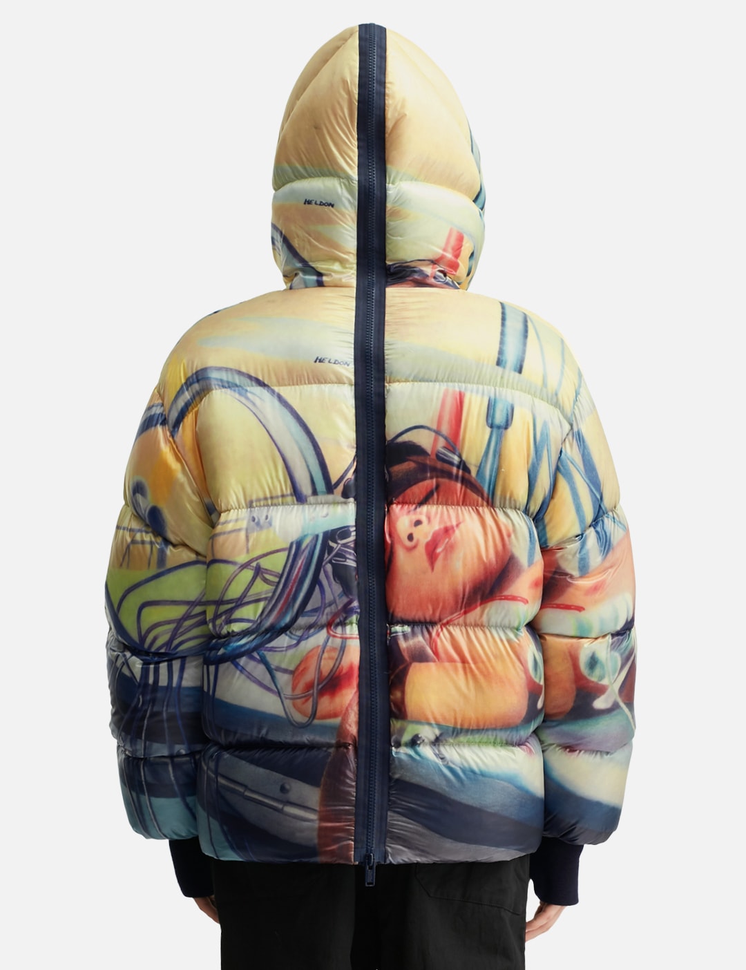 UC2E4203 Allover Print Zip Front & Back Down Jacket view 15