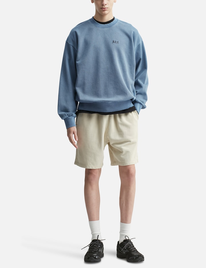 "Good Vibes Ahead Blue Washed" Crewneck view 5
