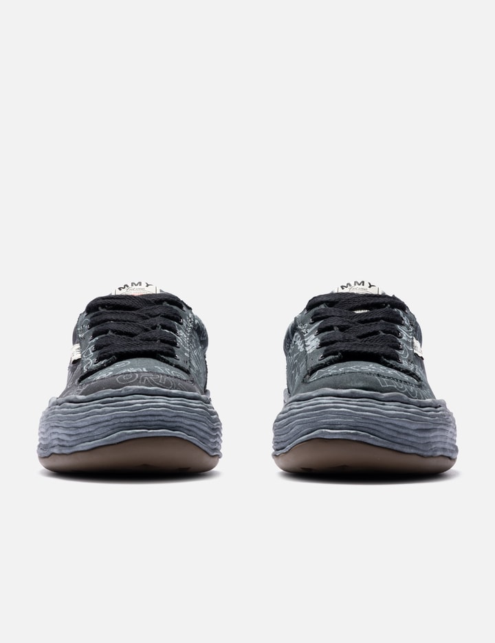 Maison Mihara Yasuhiro "OLIVER" OG Sole Graffiti Printed Canvas Low-Top Sneaker