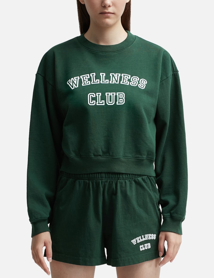 Wellness Club Flocked Cropped Crewneck Placeholder Image
