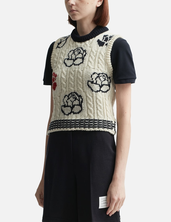 Rose Intarsia Cropped Top Placeholder Image