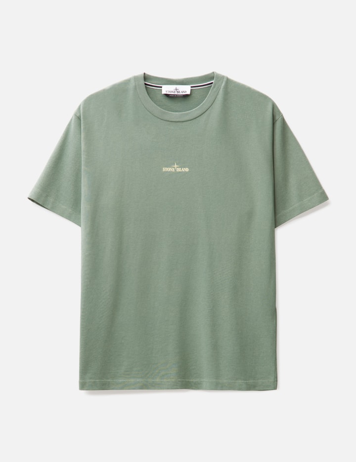Stone Island 'camo One' Print Short-sleeve T-shirt In Green